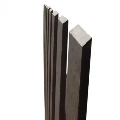 Discount Elephant Tuinhek poort composiet Luxe antraciet met antraciet aluminium frame (100 x 80 cm) incl. beslag