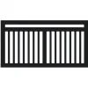 Sale Plus Danmark Tuinhek vuren - Linea recht zwart (150 x 80 cm)