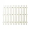 Online Plus Danmark Tuinhek vuren - Retro recht wit (150 x 120 cm)