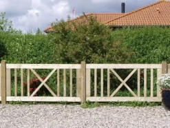 Clearance Plus Danmark Tuinhek vuren - Rom recht groen geimpregneerd (150 x 75 cm)