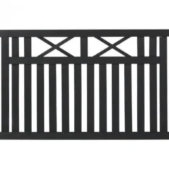 Discount Plus Danmark Tuinhek vuren - Vinesse rechte tuinhekken zwart (150 x 96 cm)