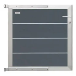 Discount Elephant Tuinhekpoort composiet Modular rock grey - blank aluminium frame compleet (90 x 90 cm)