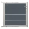 New Elephant Tuinhekpoort composiet Modular rock grey - blank aluminium frame compleet (90 x 90 cm)
