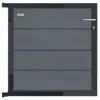 Hot Elephant Tuinhekpoort composiet Modular rock grey - antraciet aluminium frame compleet (90 x 90 cm)