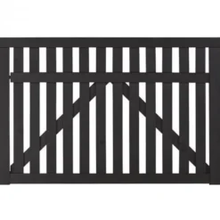 Sale Plus Danmark Tuinhekpoort vuren - Country recht zwart (150 x 98 cm)