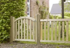 Discount Plus Danmark Tuinhekpoort vuren - Ligno toog groen geimpregneerd (100 x 88/85 cm)