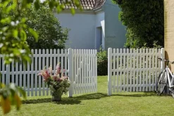 Plus Danmark Tuinhekpoort vuren - Retro recht wit (150 x 80 cm)