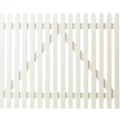 Plus Danmark Tuinhekpoort vuren - Retro recht wit (150 x 120 cm)