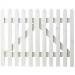 Clearance Plus Danmark Tuinhekpoort vuren - Skagen Lux recht wit (100 x 80 cm)