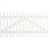 Outlet Plus Danmark Tuinhekpoort vuren - Skagen Lux recht wit (150 x 80 cm)