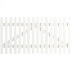 Outlet Plus Danmark Tuinhekpoort vuren - Skagen Lux recht wit (150 x 80 cm)