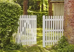 Outlet Plus Danmark Tuinhekpoort vuren - Skagen Lux recht wit (150 x 80 cm)