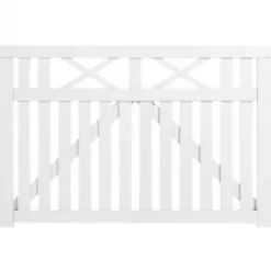 New Plus Danmark Tuinhekpoort vuren - Vinesse rechte poorten wit (150 x 98 cm)