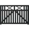 New Plus Danmark Tuinhekpoort vuren - Vinesse rechte poorten zwart (150 x 98 cm)