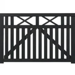 New Plus Danmark Tuinhekpoort vuren - Vinesse rechte poorten zwart (150 x 98 cm)