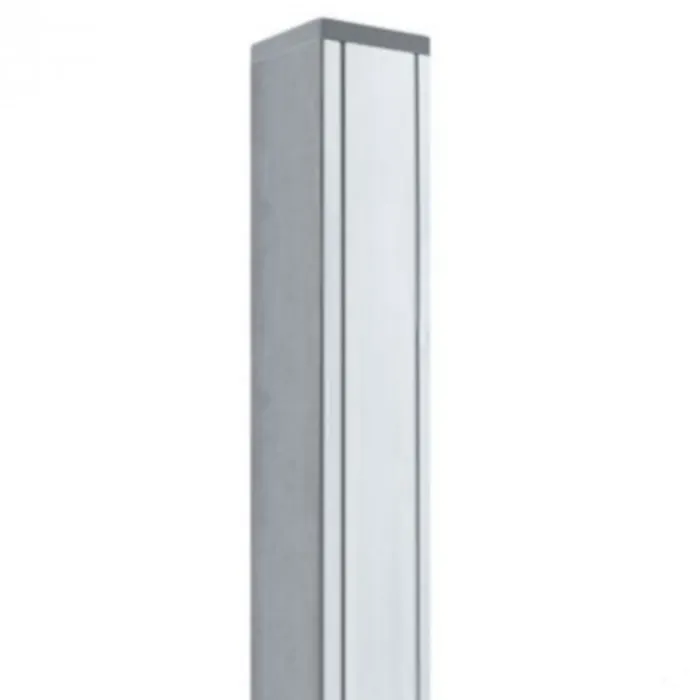 Hot C-Wood Tuinpaal aluminium blank met cypresse kern 6,8 x 6,8 cm