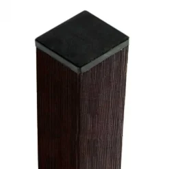 Sale C-Wood Tuinpaal composiet Basic donkerbruin met houten kern 6,8 x 6,8 cm