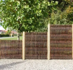 Best Plus Danmark Tuinscherm gevlochten wilgen - Pil Luksus (120 x 140 cm)