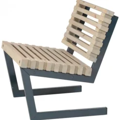 Clearance Plus Danmark Tuinstoel Siesta - Dennenhout grijs gebeitst - 80 cm breed