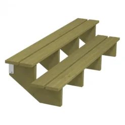 Plus Danmark Tuintrap hout - 2 treden - inclusief treden - 50 x 34 x 180 cm