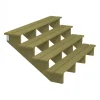 New Plus Danmark Tuintrap hout - 4 treden - inclusief treden - 101 x 71 x 180 cm