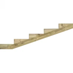 Online Plus Danmark Tuintrap lui vuren geimpregneerd - Trapbalk 5 treden