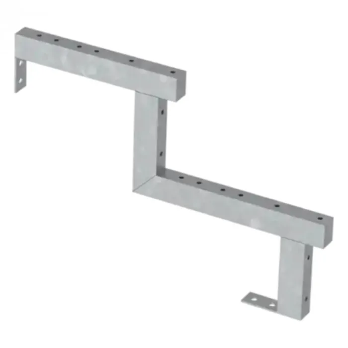 Online Plus Danmark Tuintrap staal - 7 treden - inclusief treden 120 cm