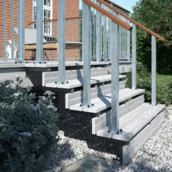 Hot Plus Danmark Tuintrap staal - 2 treden - inclusief treden 180 cm