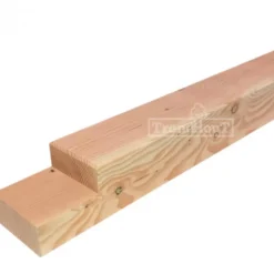 New TrendHout Tussenpaal Douglas 14,5 x 14,5 cm geschaafd met 1 keep (6,5 x 14,5 cm)