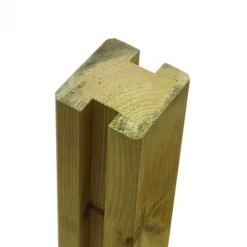 Plus Danmark Tussenpaal rabatsysteem vuren - 9 x 9 cm groen geimpregneerd geschaafd