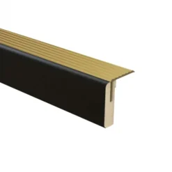 New Bo Lundgren Uitloopprofiel Goud - Vasteras Zwart Houtnerf - 121 x 6,3 cm