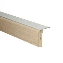 Discount Bo Lundgren Uitloopprofiel Zilver - Kristianstad Zand Eik - 136 x 6,3 cm