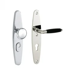 Hot Austria Veiligheidsset knop/kruk Forza - Marcus II ovaal kerntrek rechts - Mat Nikkel