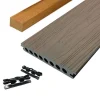 Hot Elephant Vlonder totaalpakket composiet semi massief co-extrusie 2,1 x 14 cm Oak (4 mtr) houtnerf