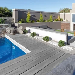 Hot Eva-Last Vlonder totaalpakket composiet massief 2,4 x 19 cm driftwood grey (5 mtr) schorsmotief