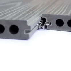 Online C-Wood Vlonder totaalpakket composiet semi massief co-extrusie 2,1x14 cm Loft Grey (4 mtr) houtnerf