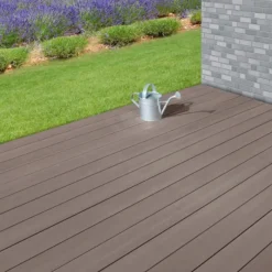 Sale C-Wood Vlonder totaalpakket composiet 2,5 x 14 cm bruin (5 mtr) fijne ribbel/geborsteld