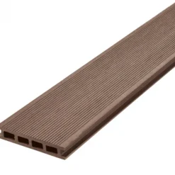 Sale C-Wood Vlonder totaalpakket composiet 2,5 x 14 cm bruin (5 mtr) fijne ribbel/geborsteld