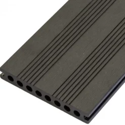 Online C-Wood Vlonder totaalpakket composiet semi massief 2,1 x 14 cm antraciet (4 mtr) fijne ribbel en vlak