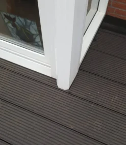 New DuoWood Vlonder totaalpakket composiet semi massief 2,5 x 25 cm - XWB Lava (4 mtr) vlak/grove ribbel