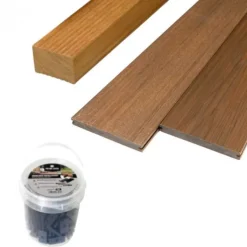 Best PrimeDeck Vlonder totaalpakket composiet massief 2,3 x 19 cm (3 mtr) Forest Brown vlak/houtnerf