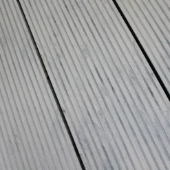 Outlet C-Wood Vlonder totaalpakket composiet 2,1 x 25 cm - XXL steengrijs gevlamd (4 mtr) vlak/grove ribbel