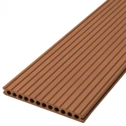 Best DuoWood Vlonder totaalpakket composiet semi massief 2,5 x 25 cm - XWB Havana (4 mtr) vlak/grove ribbel