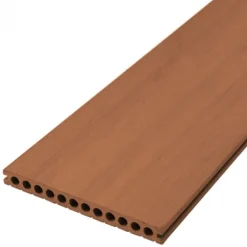Best DuoWood Vlonder totaalpakket composiet semi massief 2,5 x 25 cm - XWB Havana (4 mtr) vlak/grove ribbel