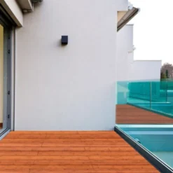 Outlet aMbooo Vlonderplank bamboe Select geolied coffee 2,0 x 14 cm Frans profiel/vlak