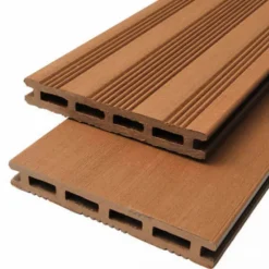 Online Elephant Vlonderplank composiet 2,1 x 14,5 cm bruin vlak en fijne ribbel