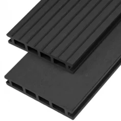 Online C-Wood Vlonderplank composiet 2,1 x 14 cm antraciet grove ribbel en vlak