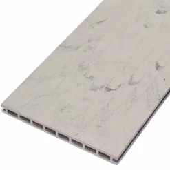 Sale C-Wood Vlonderplank composiet 2,1 x 25 cm - XXL steengrijs gevlamd (4 mtr) grove ribbel en vlak