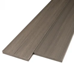 PrimeDeck Vlonderplank composiet massief 2,3 x 19 cm Slate Grey vlak/houtnerf