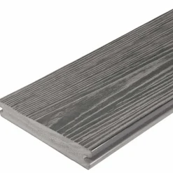 Hot Eva-Last Vlonderplank composiet massief 2,4 x 19 cm driftwood grey schorsmotief